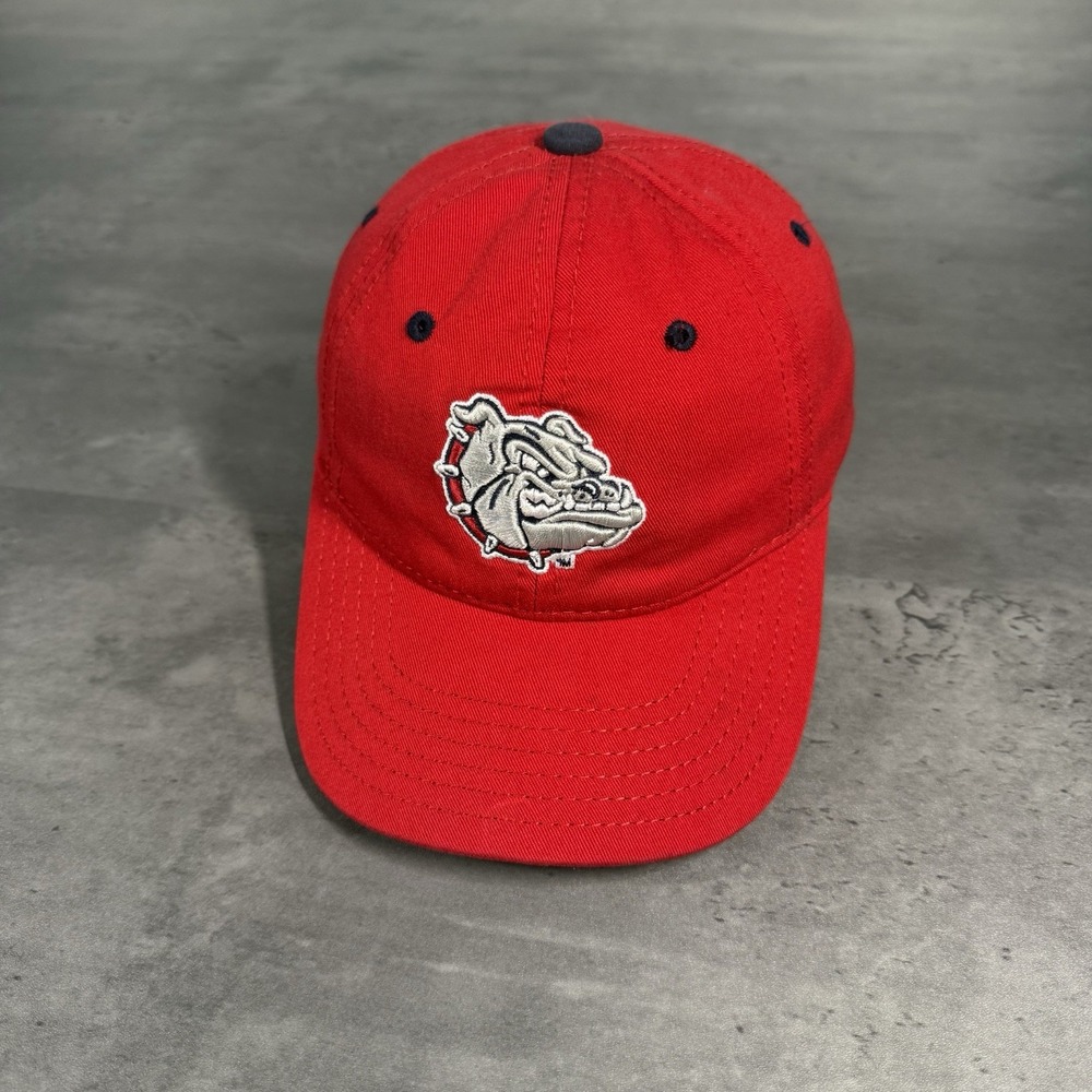 Vintage Gonzaga Bulldogs Hat Red Gray Youth‎ Kids The Game Cotton Strap Dad Cap